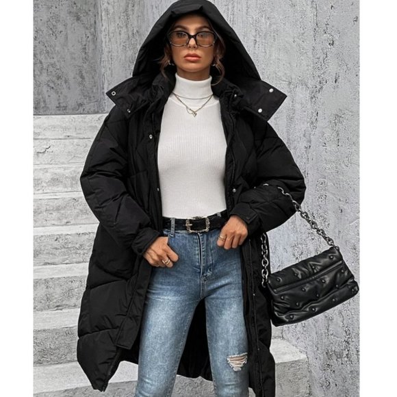 Jackets & Coats Black Womens Puffer Coat Poshmark